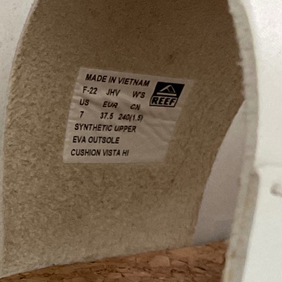 REEF cushion Vista Hi White Size 7 - Picture 8 of 10